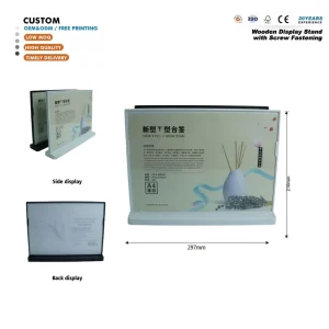 Custom Size Heavy Duty Acrylic Desktop Sign Holder A4 Landscape Poster Frame for Conference Information