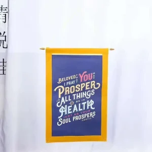 Custom Size Logo Printing Advertising Exchange Pennant Wall Hanging Flag for Decoration