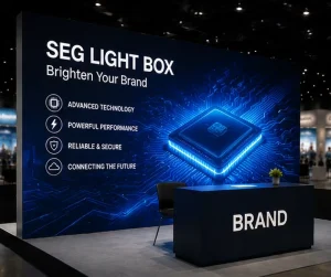 Custom Size SEG Fabric Light Box with High Brightness LED Lighting