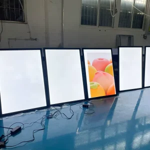 Custom Size Ultra Thin Led Poster Frame Wall Mount Lightbox Frame Led Light Box Logo Sign for Advertising