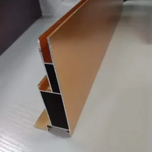 Custom Slim LED Light Box Frame Gold Extrusion Aluminum Profiles LED