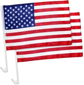 Custom Soccer Small Hand Held Flag 10 Inches Mini Flag With Logo Custom Print