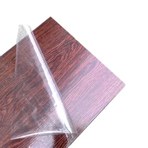 Custom Soft PE Blow Molding UV Printed Protective Film for Wood Panel Low Adhesion for Moisture Proof Surface Shield