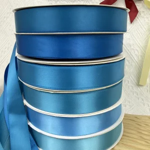 Custom Solid Color Polyester Ribbon OEM ODM Satin Ribbon for Apparel Decoration