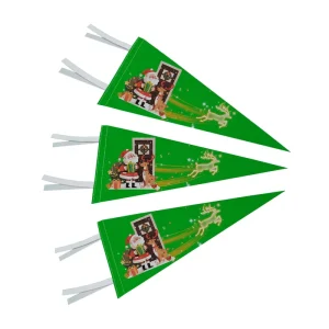 Custom Sports Football Club Felt Pennant Flag Digital Printing CMYK Color Promotional Hanging Wall Display Custom Shape