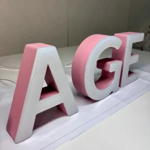 Custom Stainless Steel 3D Channel Letters LED Illuminated Advertising Store Sign for Brand Storefront Logo Display Signage IP65