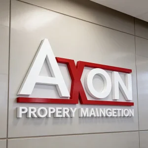 Custom Stainless Steel 3D Logo Sign Office Reception Wall Letters Metal Branding Signage for Commercial Building