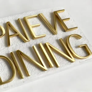 Custom Stainless Steel 3D Wall Letters Metal Signage for Company and Hospital Decorations Gold Sign 3D Sign Letters