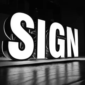 Custom Stainless Steel Acrylic LED Channel Letters Outdoor Building Logo Signs