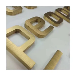 Custom Stainless Steel Alphabet Letter Sign Building Wall Mount Metal Letters Store Front Sign Business Sign