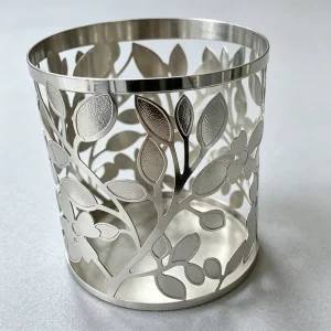 Custom Stainless Steel Aluminum and Copper Metal Lampshades with Hollow Out Floral Patterns for Metal Lampshade Craft Decor