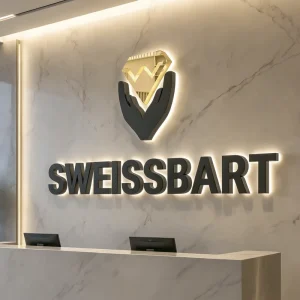 Custom Stainless Steel Backlit Logo Sign Gold Mirror Finish LED Illuminated Sign 3D Metal Letter Sign Commercial Decoration