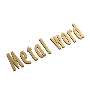 Custom Stainless Steel Channel Letter Sign Gold Metal Letter for Decoration Business Logo Wall Letter