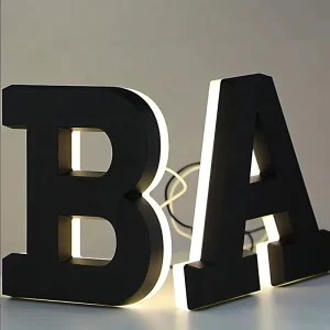 Custom Stainless Steel Frameless Mini Backlit LED Glow Light Box Sign Model N03 Outdoor Shop Storefront Advertising Wall Mounted