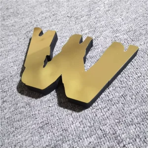Custom Stainless Steel Letter 3D Gold Letters Titanium Plating Advertising Decoration