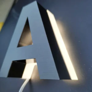 Custom Stainless Steel Metal Letters Sign 3D Titanium Gold Letters Sign for Business Letras Metalicas