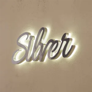 Custom Stainless Steel Signage LED Metal Letters Sign for Hair Salon Shop Front