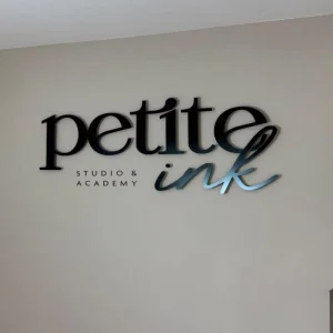 Custom Stainless Steel Word Sign Logo Metal Paint Flat Letter Black Letter for Company Business Signage