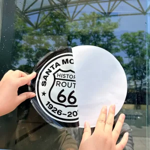 Custom Static Cling Stickers No Glue Removable Electrostatic Glass Decals for Window Car Store Decoration