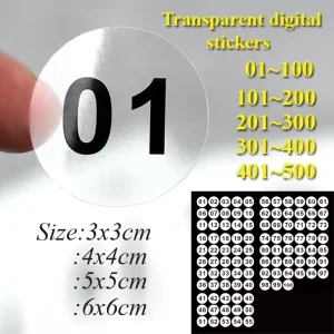 Custom Sticker PVC Vinyl Die Cut Waterproof Sticker Logo Printing Transparent Transparent Self Adhesive