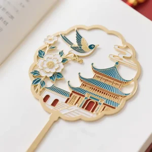 Custom Stock Metal Art Fantasy Hollowed Out Bookmark Gold Plated Blank Etched Brass Stainless Steel Laser Cut Bookmark