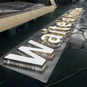 Custom Store Outdoor Sign 3D LED Sign Letters Illuminated Channel Letter Electronic Signboard Advertising Signs Letter