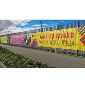 Custom Streamer Roadside Banners Advertising Mesh Fence Banner
