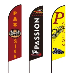 Custom Sublimation Printing Teardrop Pennant Beach Flag for Outdoor Advertising Promotional Flying Banner Waterproof Polyester
