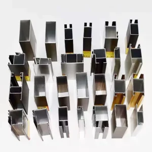 Custom Surface Treatments Aluminum Extrusion Sliding Door and Window Frame Profiles Aluminum Profile Extrusion