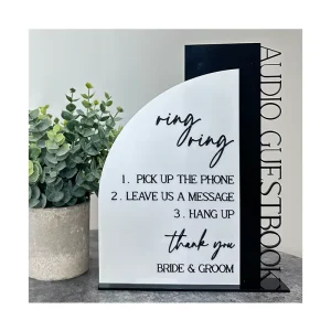 Custom Table Stand Sign Acrylic Name Tabletop Sign Photo Guestbook Acrylic Wedding Sign With Stand Cards and Gifts