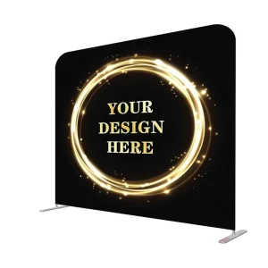 Custom Tension Fabric Display Pop Up Stand Double Sided Advertising Custom Fast Act Show Fabric Backdrop Pillow Cover Backdrop