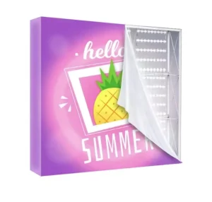 Custom Tension Fabric LED Lightbox Display Board Aluminum Frame for Classic Promotional Use Digital Dye Sublimation UV Printing