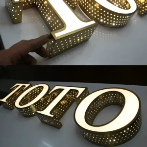 Custom Text Glowing Backlit LED Alphabet Letters Illuminated Signs for Decoration and Advertising