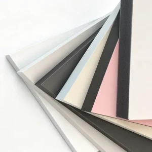 Custom Thickness Fire Resistant Sintra Board B1 Grade Eco Friendly Non Toxic PVC Foamcore Board For Wet Area Storage Solutions