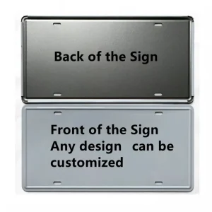 Custom Tin Car Plate Personalized Metal Poster Suitable for Unique Car Decoration Vehicle Label Frame Car Additions