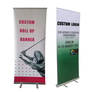 Custom Trade Show Roll up Banner Standard 80 X 200 cm Pull up Stand Banner Roll up Banner