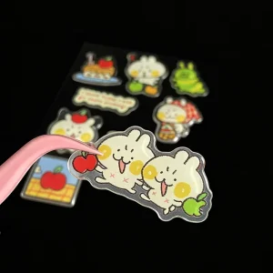 Custom Transparent Die Cut 3D Dome Epoxy Sticker Decorative Waterproof Adhesive Crystal Resin Stickers Sheets for Promotional
