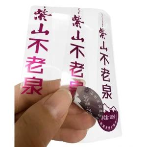 Custom Transparent PVC Adhesive Labels Waterproof Self Adhesive Decals for Packaging