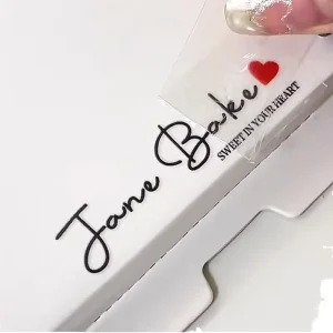 Custom Transparent PVC UV Sticker 3D Embossed Logo Strong Adhesive Cold Transfer Waterproof Gold Stamping Gift Packaging Labels