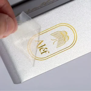 Custom Transparent PVC UV Sticker 3D Embossed Logo Strong Adhesive Cold Transfer Waterproof Plastic Bags Packaging Labels CF