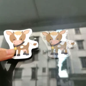 Custom Transparent Reverse Static Cling No Glue Static Window Cling Stickers Removable Static Sticker
