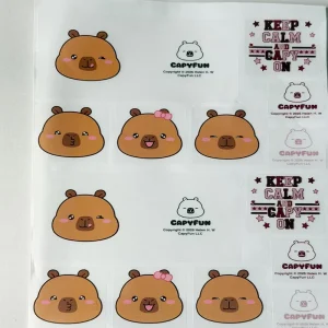 Custom Transparent Self Adhesive Labels Clear Plastic Stickers Waterproof for Stationery Packaging Products