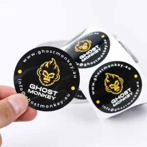 Custom Transparent Self-Roll Adhesive Vinyl Sticker Waterproof Paper Label