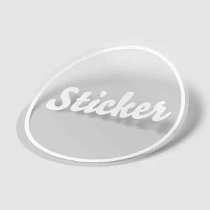 Custom Transparent Sticker Packaging Box Label Circular Waterproof Durable Scratch Resistant Vinyl Water Bottle Notebook Sticker