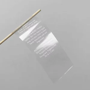 Custom Transparent Sticker Self Adhesive Waterproof Vinyl PP Clear Stickers With Logo