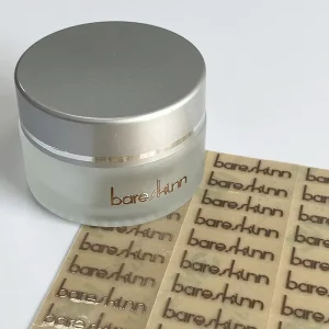 Custom Transparent UV Brand Name Logo Transfer Sticker Names Lip Gloss Tubes Private Label Printing Packaging