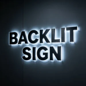 Custom UV Printed LED Backlit 3D Letters IP65 Weatherproof Illuminated Sign for Storefront Outdoor Business Logo