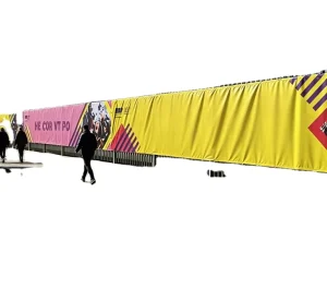 Custom UV Printing Mesh Fence Banner Streamer Roadside Advertising for Tradeshow Giveaways