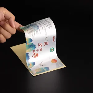 Custom UV Printing Waterproof Glossy Vinyl Product Packaged Stickers Paper Sheet Design Logo Cosmetic Bottle Label Stickers