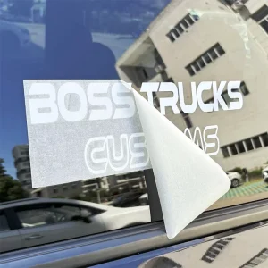 Custom UV Proof Weatherproof Cut Out Letter Logo Transfer Stickers Bumper Windshield Vinyl Car Decals Car Window Stickers